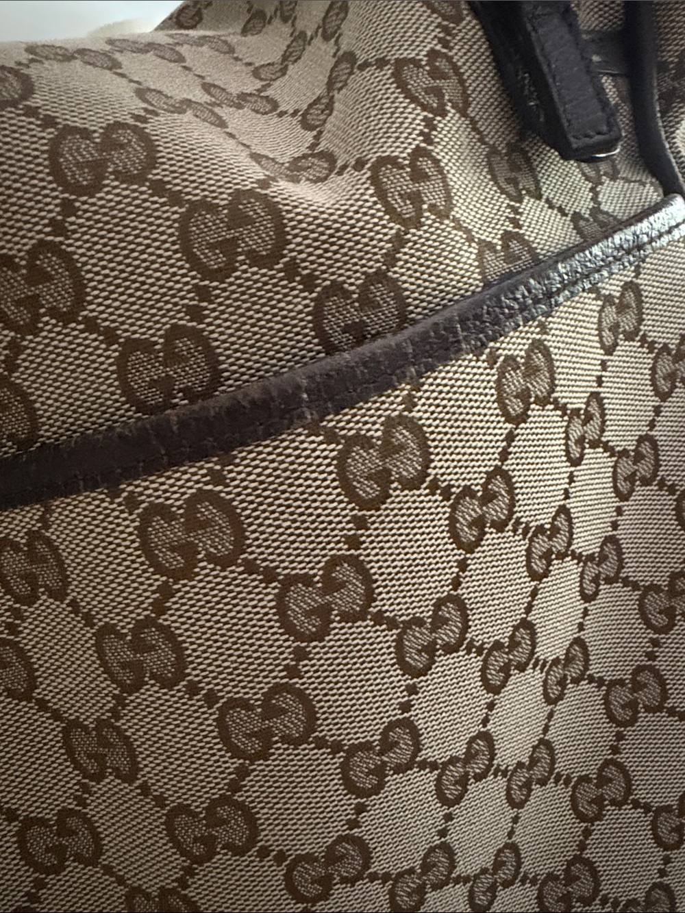 Gucci Brown/Tan GG Supreme Diaper Bag - Picture 10 of 11